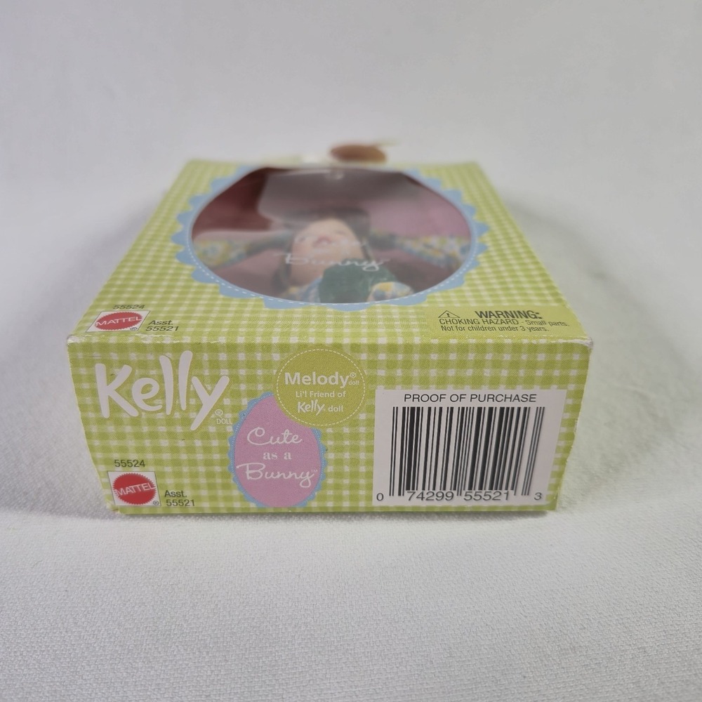 Cute As A Bunny Melody Barbie Kelly Easter Doll Outfit 2002 Mattel 55524 New IB - Picture 5 of 7